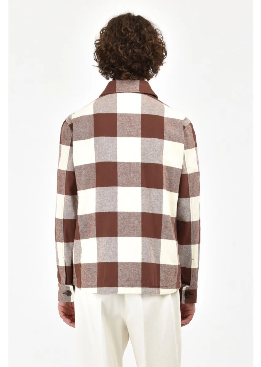 Overshirt macro damier in cotone - Manuel Ritz - Image 4