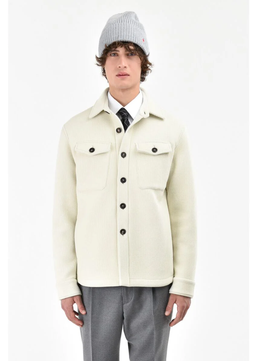 Overshirt velluto in jersey - Manuel Ritz - Image 3