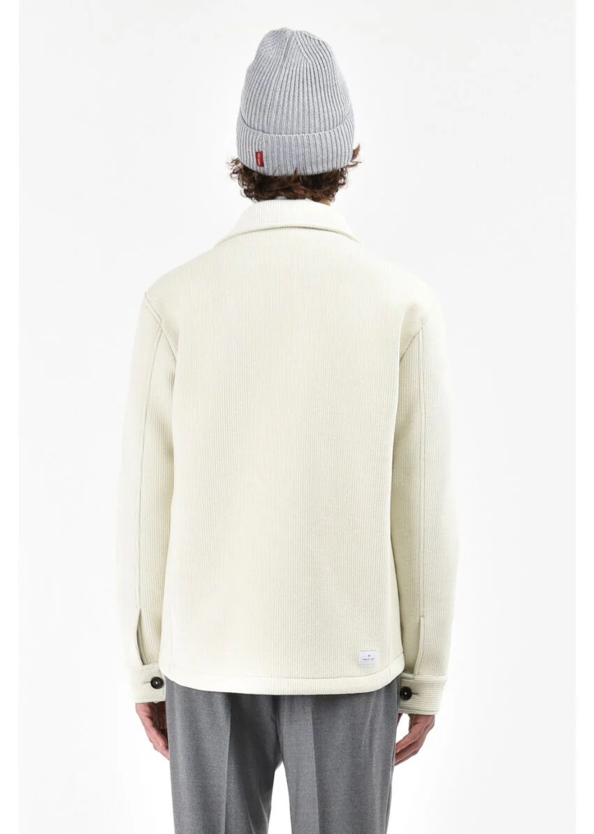 Overshirt velluto in jersey - Manuel Ritz - Image 5